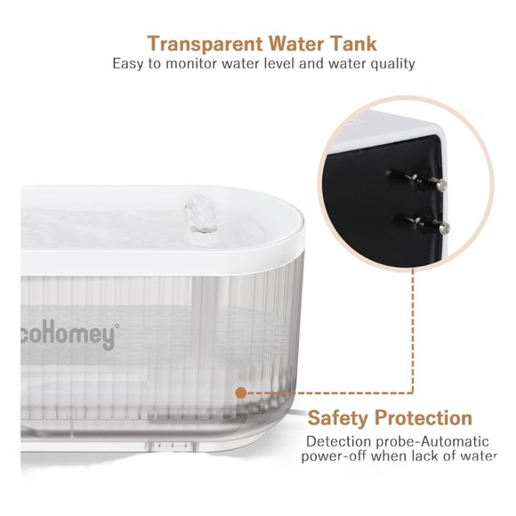 Hocohomey 110oz/3L Automatic Pet Water Fountain for Cats & Dogs  (New) - Picture 8 of 9